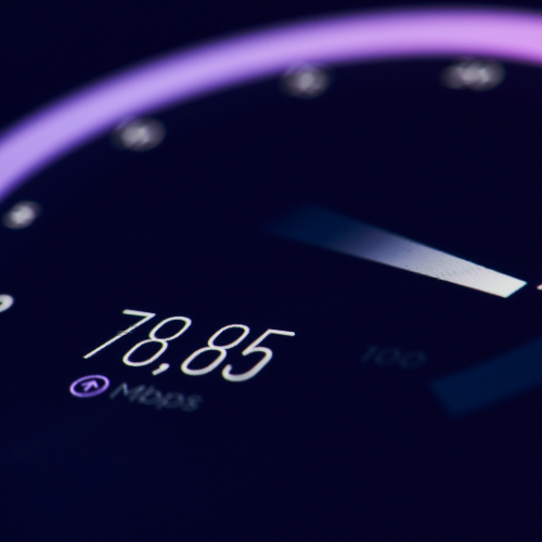 Fast internet speed demonstration